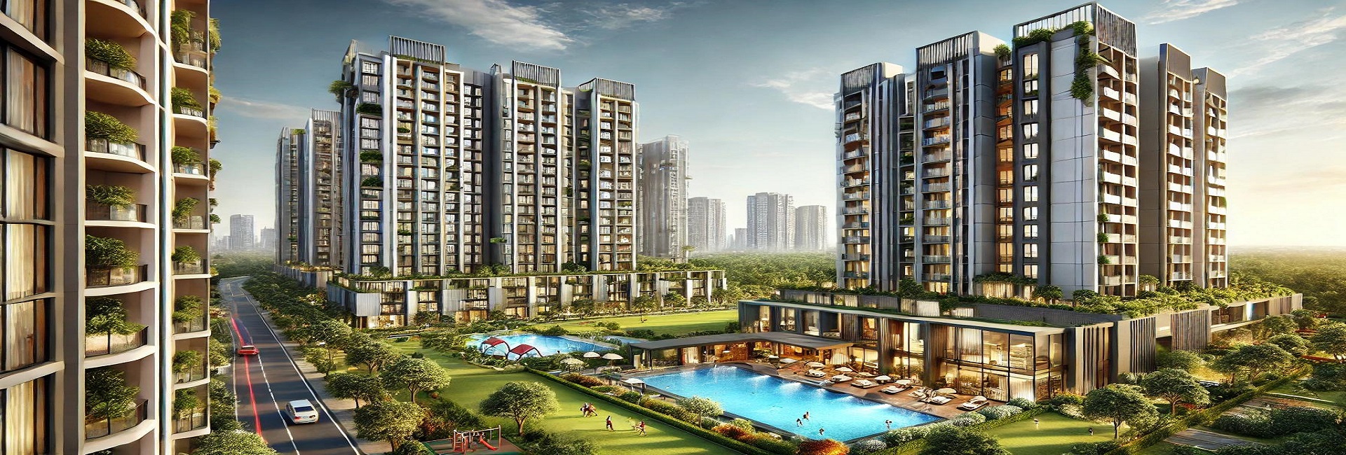 County Wave City- Luxury Flats in NH 24 Ghaziabad